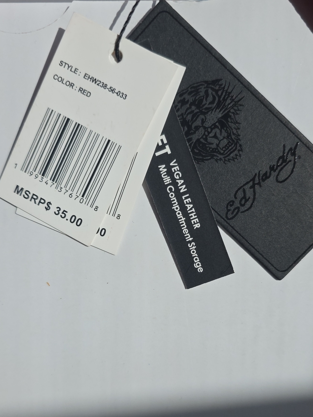 ✨️RESERVED✨️ED HARDY TATTOO GRAFITTI PRINT TIGER WRISTLET WALLET NWT - Picture 8 of 8